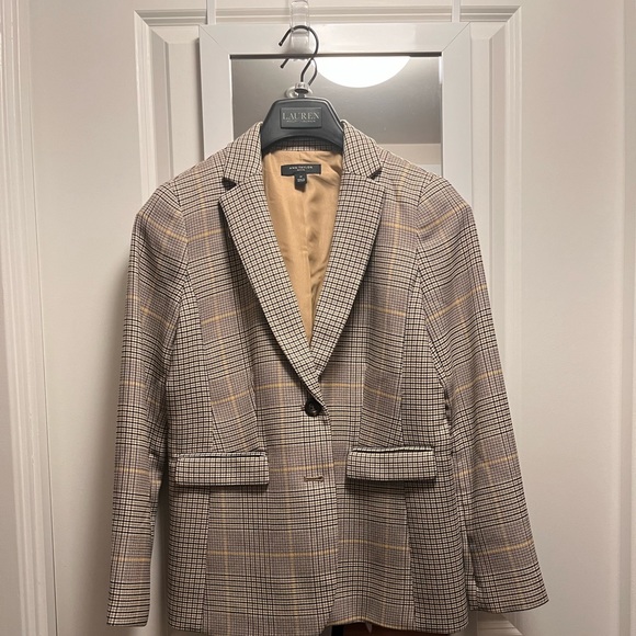 Ann Taylor Jackets & Blazers - Ann Taylor Blazer Yellow Plaid
